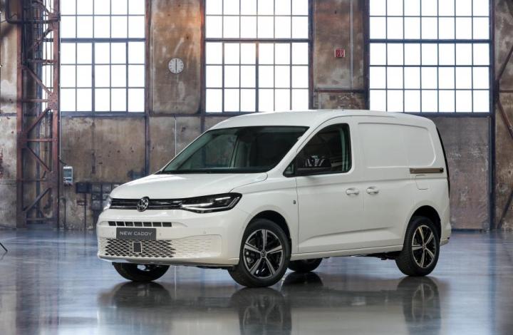 De nieuwe VW Caddy 2020 zijaanzicht